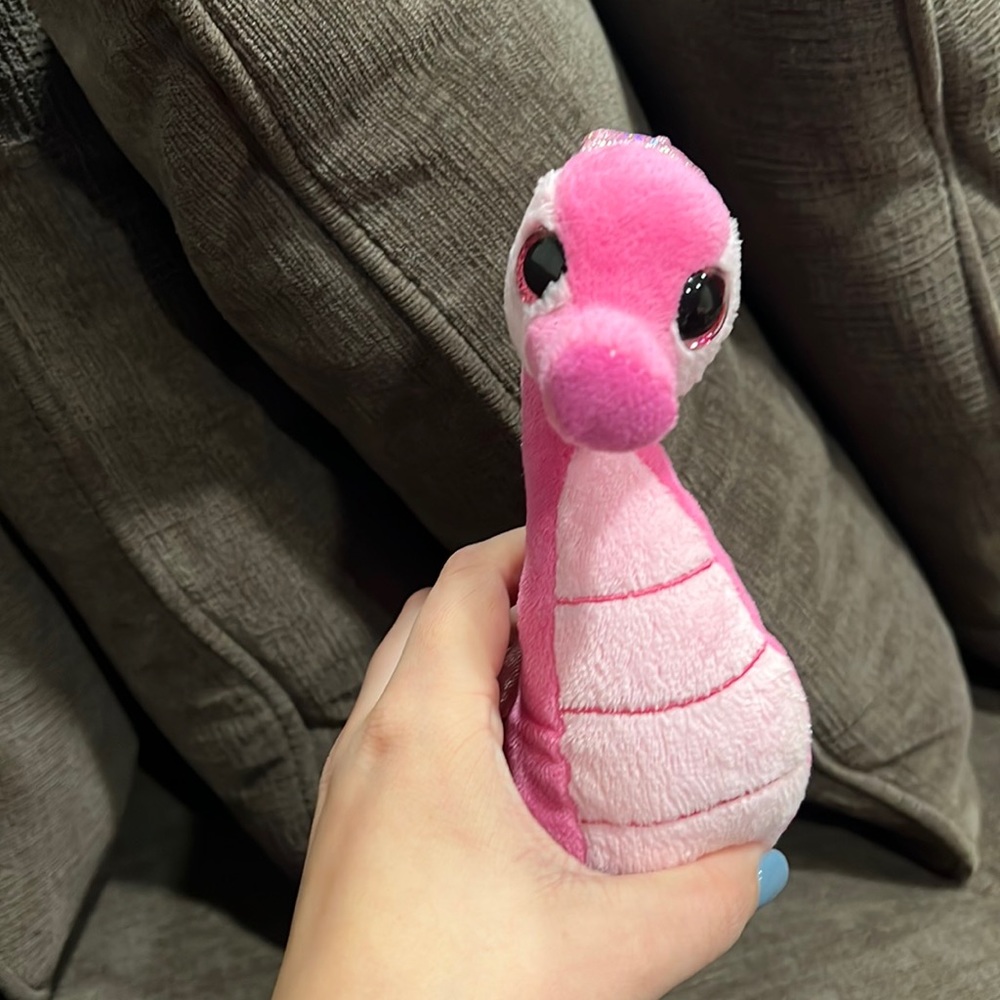 Pink Seahorse Beanie Boo